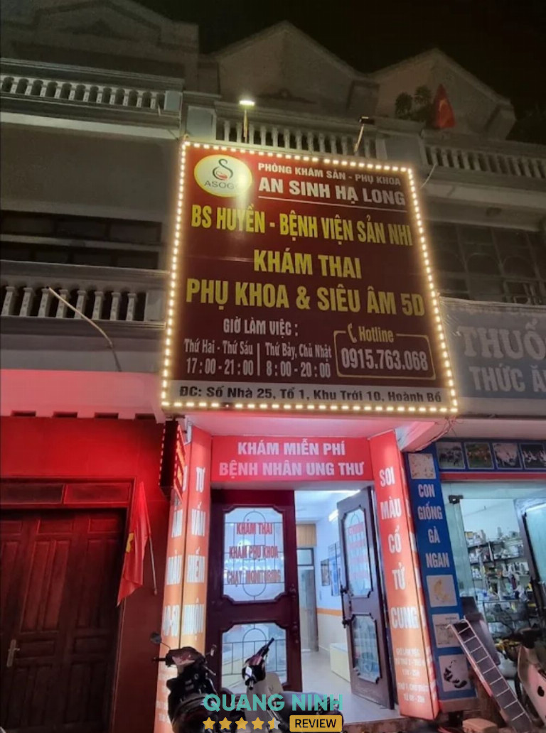 Bài đánh giá về Phòng khám Sản Phụ Khoa An Sinh, Hạ Long, Quảng Ninh